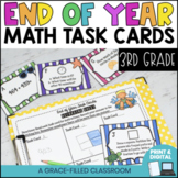 3rd Grade End Of Year Math Task Cards Print and Digital