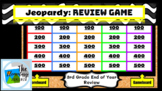 3rd Grade End of Year Math Jeopardy Review Game