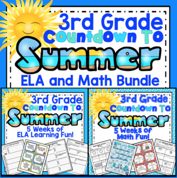 Preview of 3rd Grade End of the Year Activities - 5 Week Countdown