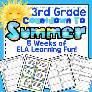 Preview of 3rd Grade End of the Year ELA: 5 Week ELA Review Countdown (3rd Grade)