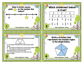 3rd grade end of the year math review 3rd grade math task cards and