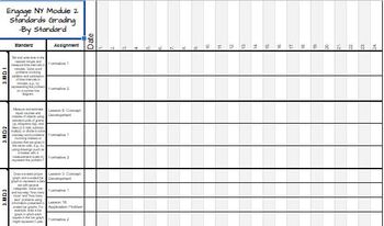 Preview of 3rd Grade Engage NY ALL Modules Standards-Based Grading Sheet - Editable & PDF