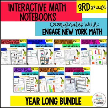 Preview of 3rd Grade Engage New York Math Interactive Notebook BUNDLE