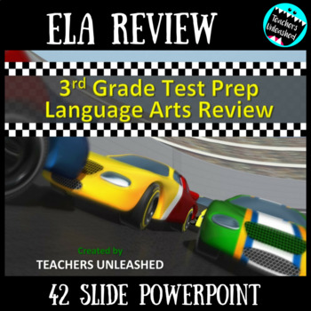 Preview of 3rd Grade English Language Arts Review PowerPoint - Test Prep