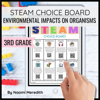 Preview of 3rd Grade Environment Lessons | STEAM Choice Board