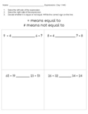 3rd Grade Equalities and Expressions Math Notebook VA SOL