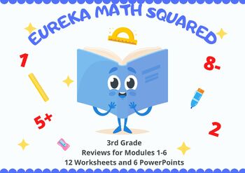 Preview of 3rd Grade Eureka Math Squared End of Module PowerPoint and Worksheet Reviews