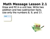 3rd Grade Everyday Math Unit 2 Math Messages