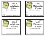 3rd Grade Everyday Math: Unit 4  Multiplication &Division 
