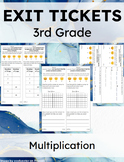 3rd Grade Exit Tickets Set 2: Multiplication