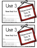 3rd Grade Expressions Math: Unit 3 Review Study Guide- Mea