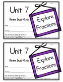3rd Grade Expressions Math: Unit 7 Review Study Guide- Exp