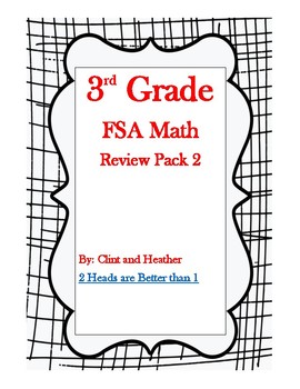 Preview of 3rd Grade FSA Math Review Pack 2