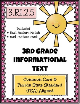 Preview of 3rd Grade FSA Informational Text - 3.RI.2.5