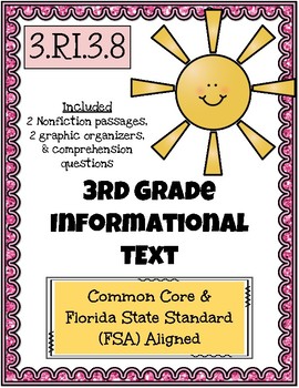 Preview of 3rd Grade FSA Informational Text - 3.RI.3.8