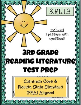 Preview of 3rd Grade FSA Reading Practice - 3.RL.1.3