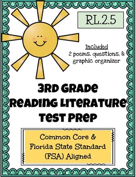 Preview of 3rd Grade FSA Reading Practice - 3.RL.2.5