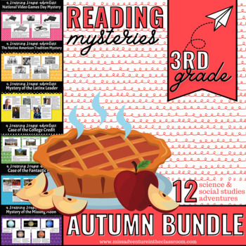 Preview of 3rd Grade Autumn READING Learning League Adventure *GROWING BUNDLE*