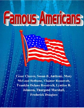 Preview of 3rd Grade Famous Americans-Unit-Reading Comprehension-Social Studies