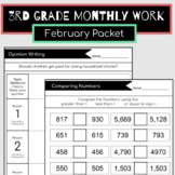 3rd Grade February Packet {Morning Work, Extra Practice, H