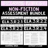 ELA Nonfiction Assessment F.A.S.T. Style BUNDLE | 3rd Grad