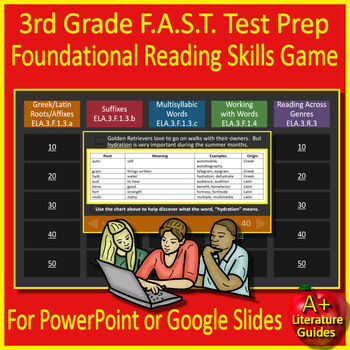 Preview of 3rd Grade Florida BEST ELA.3.F.1.3 Foundational Reading Skills Game Florida FAST