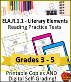 Florida BEST Practice Tests Literary Elements 3.R.1.1 4.R.