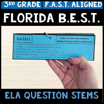 Preview of 3rd Grade Florida BEST Standards ELA Question Stems Aligned to F.A.S.T.