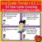 3rd Grade Florida FAST Task Cards Reading ELA Foundational
