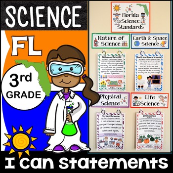 Preview of 3rd Grade Florida Science Standards I Can Statements {Florida Standards NGSSS}