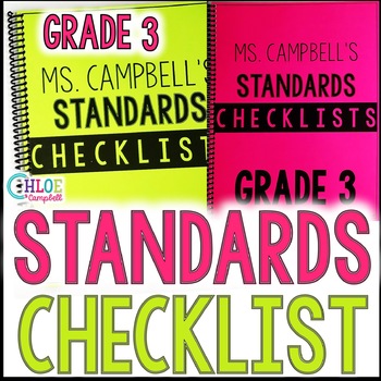 Preview of 3rd Grade Florida BEST Standards Checklist - ELA & Math & Science Social Studies