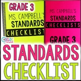 3rd Grade Florida BEST Standards Checklist - ELA & Math & 