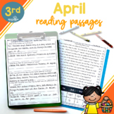 3rd Grade Fluency Passages & Comprehension Questions for A