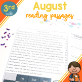 3rd Grade Fluency Passages for August