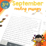 3rd Grade Fluency Passages for September