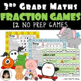 3rd Grade Fraction Games - Equivalent fractions, fraction 