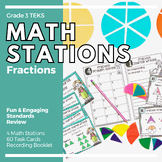 3rd Grade Fraction Review & Practice Bundle - 60 Task Cards