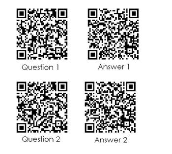 Preview of 3rd Grade Fraction Task Cards with QR Codes