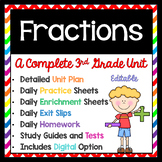 3rd Grade Fraction Unit - Differentiated