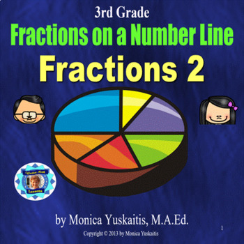 Preview of 3rd Grade Fractions 2 - Fractions on a Number Line Powerpoint Lesson