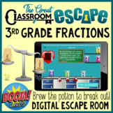 3rd Grade Fractions Digital Escape Room Boom Cards™