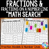 3rd Grade Fractions & Fractions on Number Line Coloring Wo