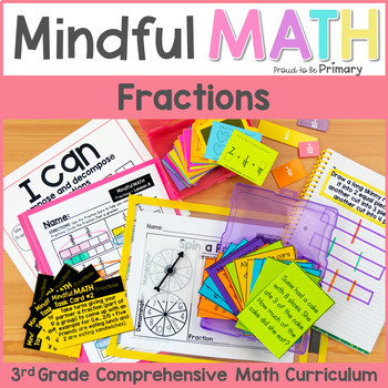 Preview of 3rd Grade Fractions Math Unit - Lessons, Activities, Games, Centers & Worksheets