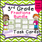 3rd Grade Fractions - Task Cards for Math Common Core 3.NF
