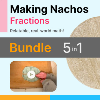 Preview of 3rd Grade Fractions in Real World: Making Nachos w/ Videos