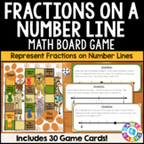 3rd Grade Fractions on a Number Line Game - Includes Fract
