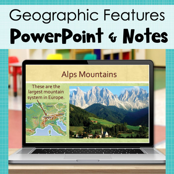 Preview of 3rd Grade Geography - PowerPoint and Student Notes (SOL 3.6)