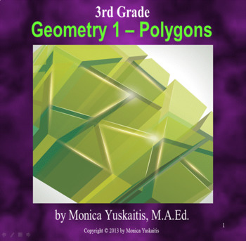 Preview of 3rd Grade Geometry 1 - Polygons Powerpoint Lesson