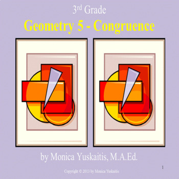 Preview of 3rd Grade Geometry 5 - Congruent & Similar Powerpoint Lesson