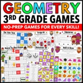 3rd Grade Geometry Games -  Classifying Quadrilaterals & 2